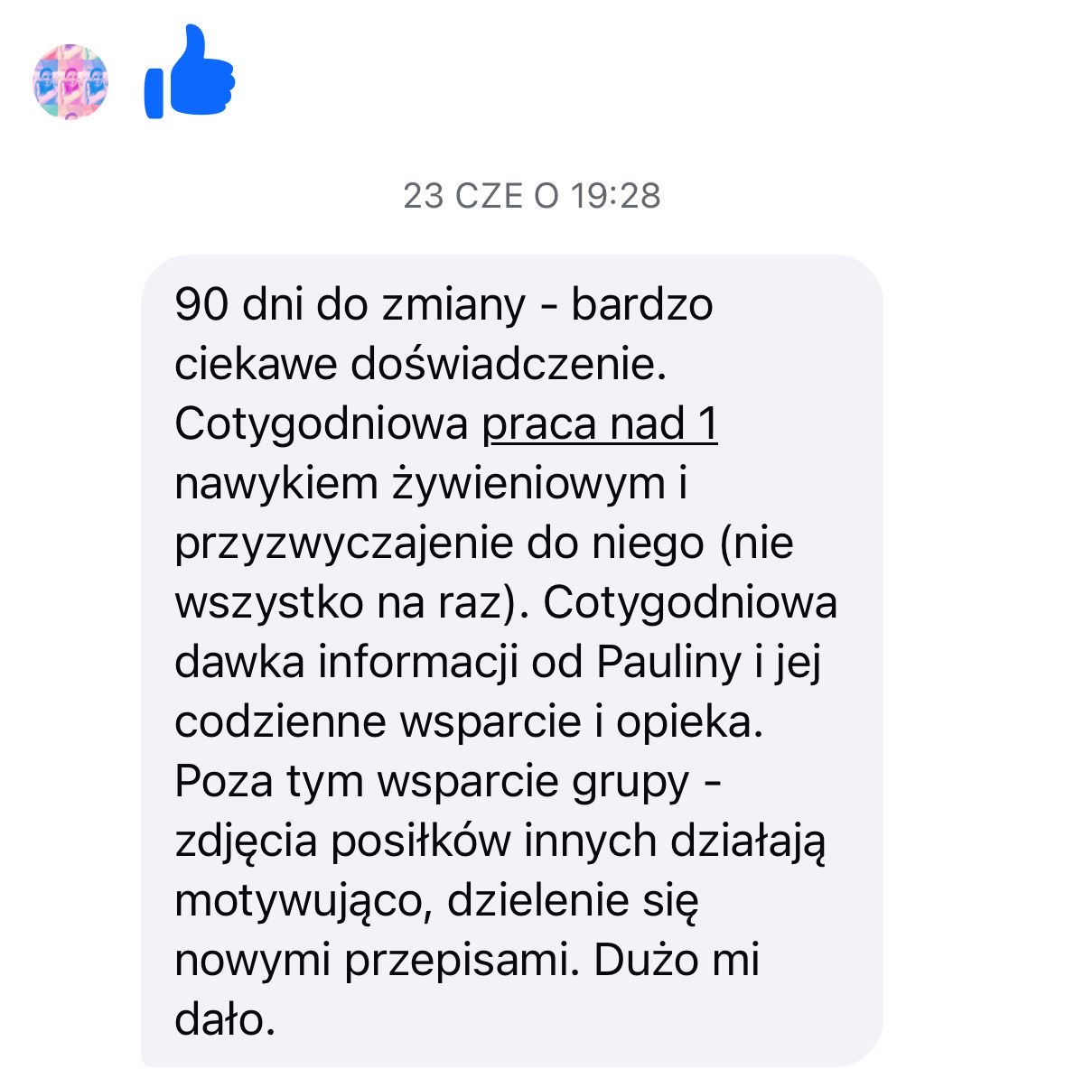 Opinia uczestniczki programu Przestrzeń Zdrowej Kobiety - opinia 6